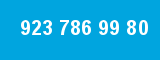 923 786 99 80 923 786 99 80